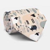 パタンパステルベージュカラーミニマル ネクタイ (ロール)
