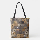 パタンペットかわいい犬好き トートバッグ (裏面)