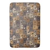 パタンペットかわいい犬好き バスマット (正面縦)