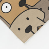 パタンペットかわいい犬好き フリースブランケット (角)