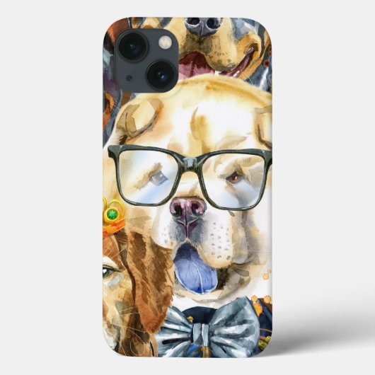 パタンペットドッグ動物愛好家 Case-Mate iPhoneケース (裏面)