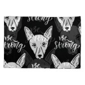 パタンペット強い犬好き 枕カバー (裏面-左)