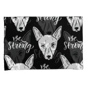 パタンペット強い犬好き 枕カバー (正面右)