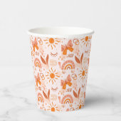 パタンボホボヘミアンサンシャインチョウチョウ 紙コップ (右)