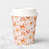 パタンボホボヘミアンサンシャインチョウチョウ 紙コップ (正面)