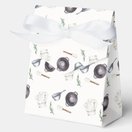 パタンミニマルモダンリトルシェフベビーシャワー フェイバーボックス