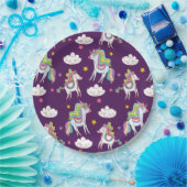 パタンユニコーンおもしろい魔法馬 ペーパープレート (パーティー)