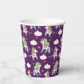 パタンユニコーンおもしろい魔法馬 紙コップ (裏面)
