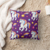 パタンユニコーン魔法馬かわいい クッション (ブランケット)