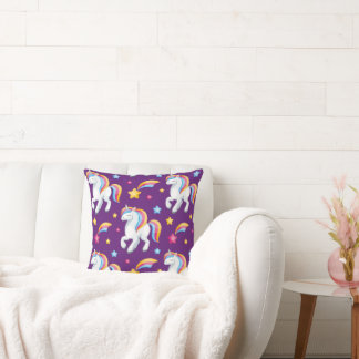 パタンユニコーン魔法馬かわいい クッション