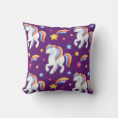 パタンユニコーン魔法馬かわいい クッション (正面)