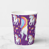 パタンユニコーン魔法馬かわいい 紙コップ (左)