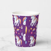 パタンユニコーン魔法馬かわいい 紙コップ (右)