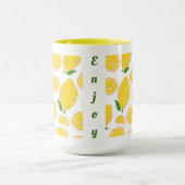 パタンレモンフルーツコーヒーマグ マグカップ (中央)