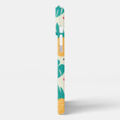 パタン熱帯果実スイカのパイナップル iPhoneケース (左側面)