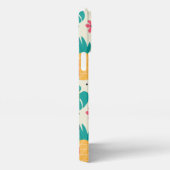 パタン熱帯果実スイカのパイナップル iPhoneケース (右側面)