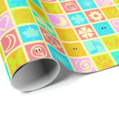 パターおもしろいンカラフルベビー ラッピングペーパー (ロールコーナー)