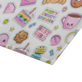 パターおもしろいンユニコーン魔法かわいい カッティングボード (角)