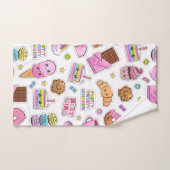 パターおもしろいンユニコーン魔法かわいい ハンドタオル (ハンドタオル)