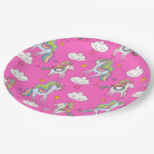 パターおもしろいン・ユニコーン ペーパープレート (アングル)