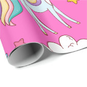 パターおもしろいン・ユニコーン ラッピングペーパー (ロールコーナー)