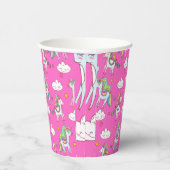 パターおもしろいン・ユニコーン 紙コップ (右)