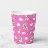 パターおもしろいン・ユニコーン 紙コップ (正面)