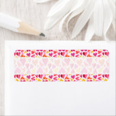 パターお洒落ンとテクスチャのドードルハート ラベル (インサイチュ)