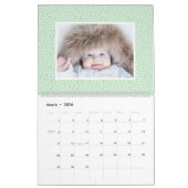 パターお洒落ンカラフルズ家族の写真 カレンダー (3月 2026)