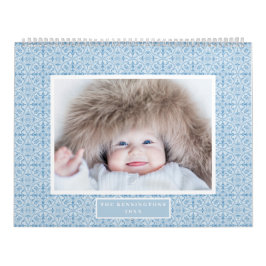 パターお洒落ンカラフルズ家族の写真 カレンダー