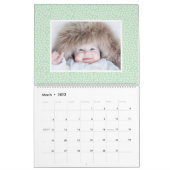 パターお洒落ンカラフルズ家族の写真 カレンダー (3月 2023)