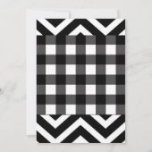 パターお洒落ンハロウィーンマッシュアップ1歳の誕生日 招待状 (裏面)