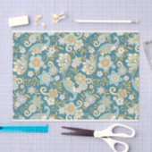 パターかわいらしンフローラ孔雀イラスト 薄葉紙 (クラフト)