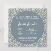 パターかわいらしン赤ちゃんシャワー招待カード 招待状 (正面)