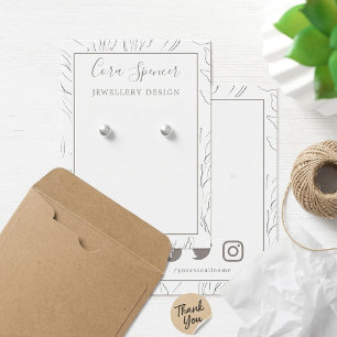 パターかわいらしンSNSイヤリング表示カード