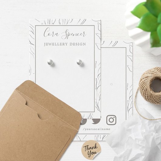 パターかわいらしンSNSイヤリング表示カード