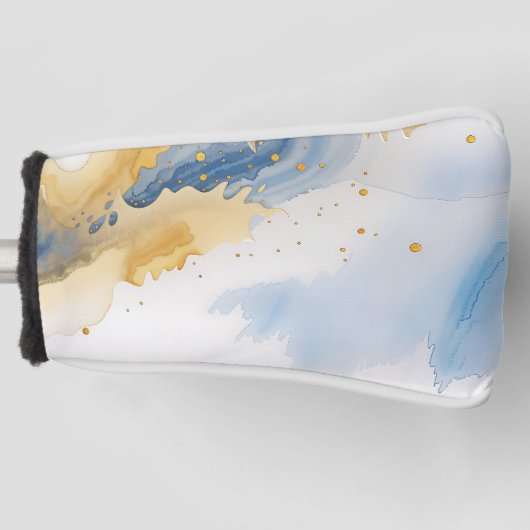 パターでティーオフするスタイリッシュ準備最高の ゴルフヘッドカバー (正面)