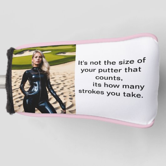 パターの大きさ ゴルフヘッドカバー (正面)