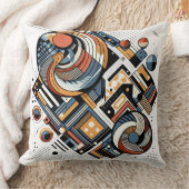 パターはっきりしたン：抽象芸術幾何学的装飾用クッション クッション (ブランケット)