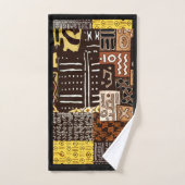 パターはっきりしたン、豊富な履歴 バスタオルセット (ハンドタオル)