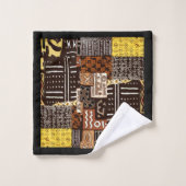 パターはっきりしたン、豊富な履歴 バスタオルセット (ウォッシュタオル)