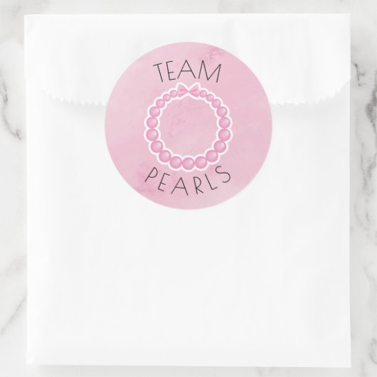 パターまたは真珠の性別がパーティーを明らかにする ラウンドシール (バッグ)