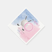 パターまたは真珠の性別によるパーティーの表示 スタンダードカクテルナプキン (角)