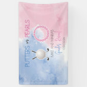 パターまたは真珠の性別によるパーティーの表示 横断幕 (縦)