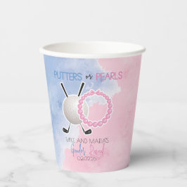 パターまたは真珠の性別によるパーティーの表示 紙コップ