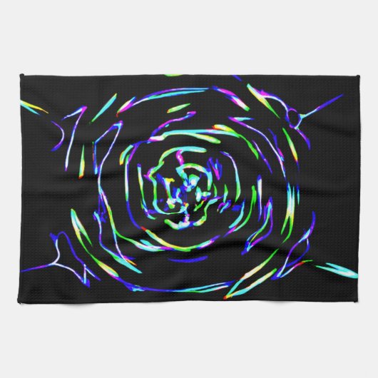 パターよくはしゃぐン キッチンタオル (横)