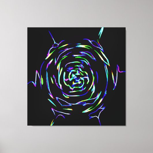 パターよくはしゃぐン キャンバスプリント (正面)