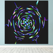 パターよくはしゃぐン キャンバスプリント (インサイチュ (ウッドフロア))