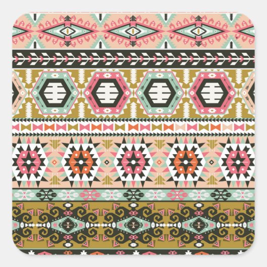 パターアステカンのトライバルアートスクエア スクエアシール (正面)