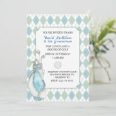 パターアーガイルングルームズゴルフパーティの招待状 招待状 (スタンド正面)